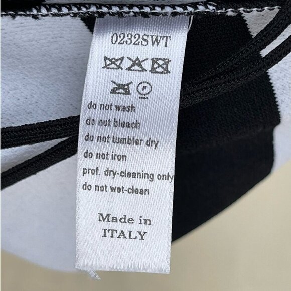 CAROLINA HERRERA Striped Cap-sleeve Pleated Dress size large - Picture 15 of 16